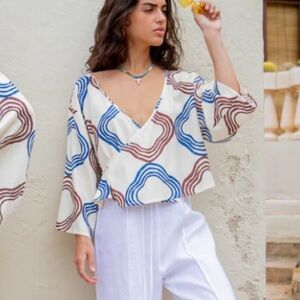 VRGGRL Mariela tie top